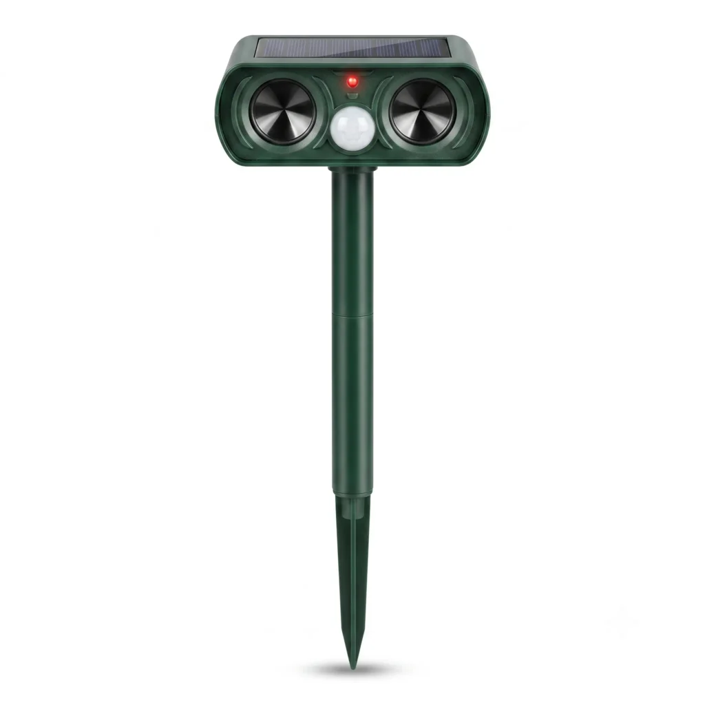 Solar-Powered Ultrasonic Pest & Rodent Repeller Spikes